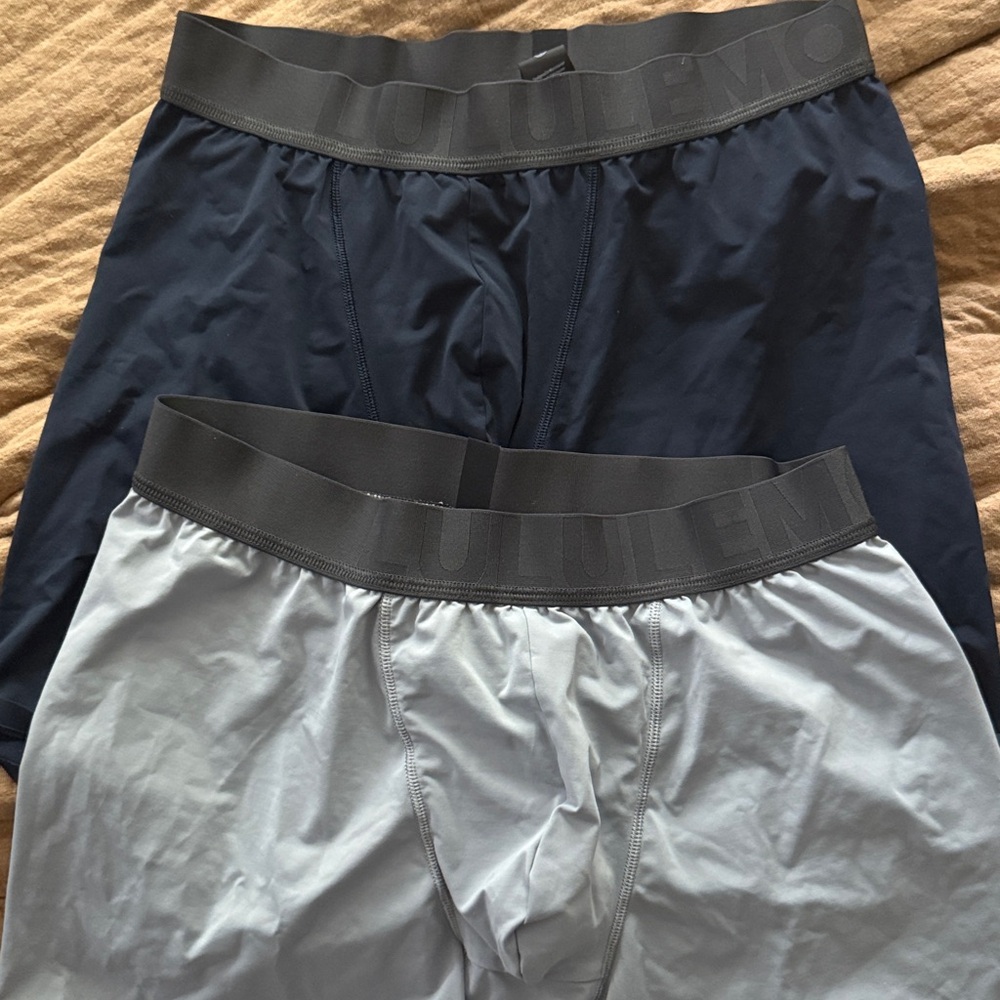 Lululemon Men's Boxer Briefs - Navy and Gray